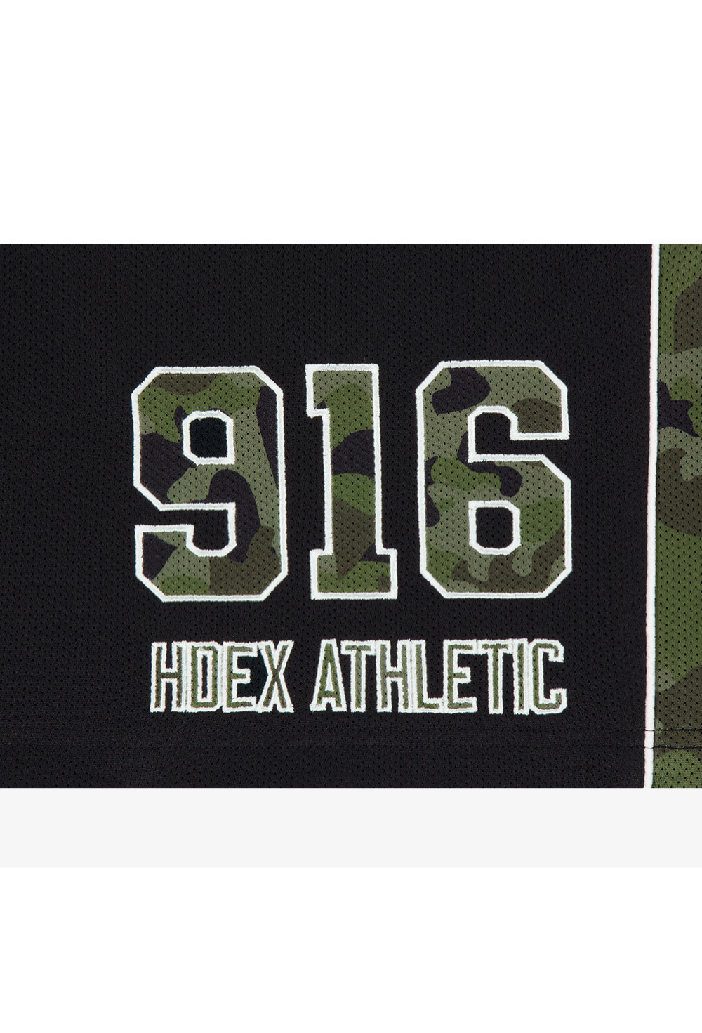 HDEX Celana Korea Olahraga Camo Block Mesh Bermuda Shorts Black Pria Fitness