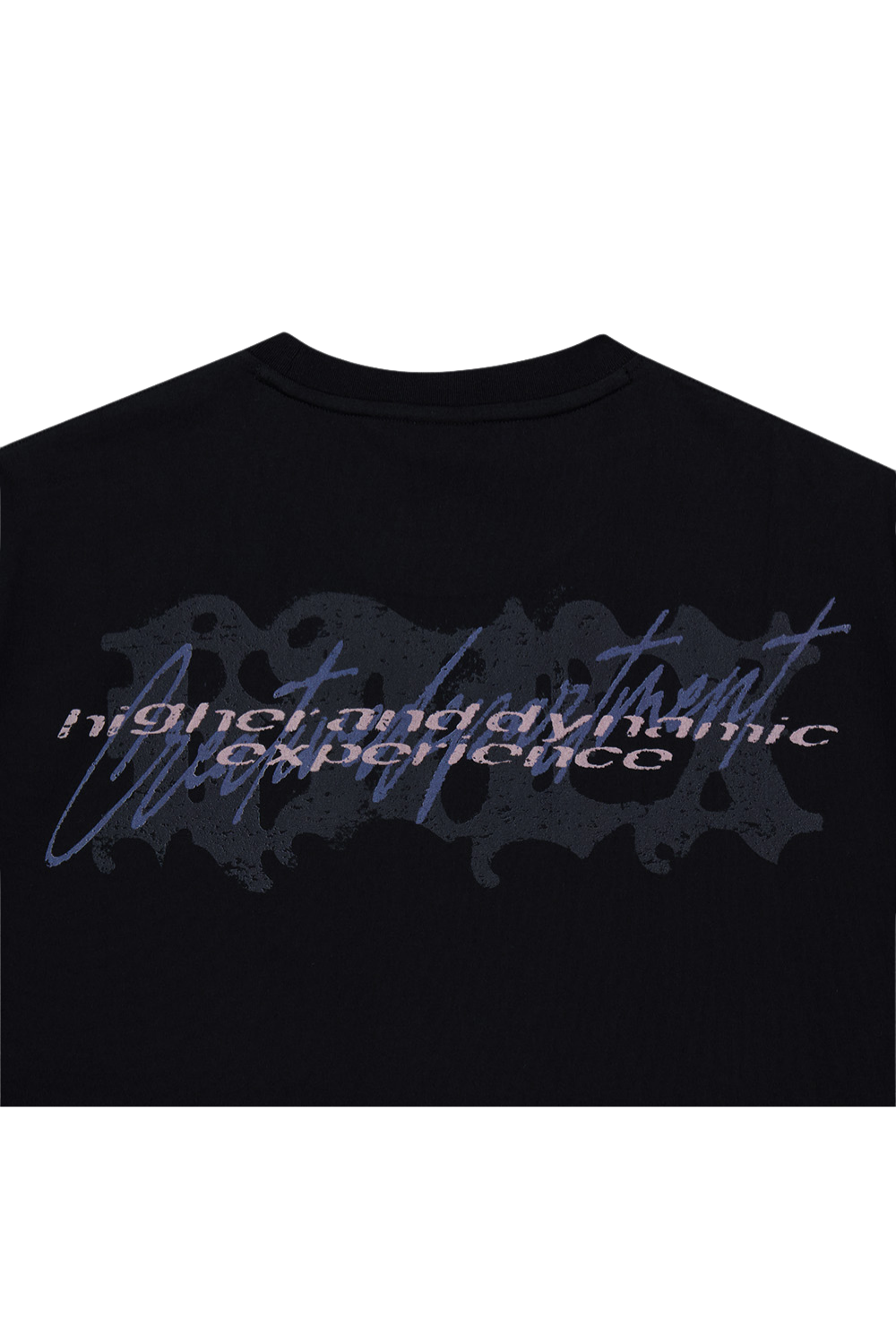 HDEX Baju Korea Olahraga Wild Letter Giant Fit Short Sleeve Black Pria Fitness