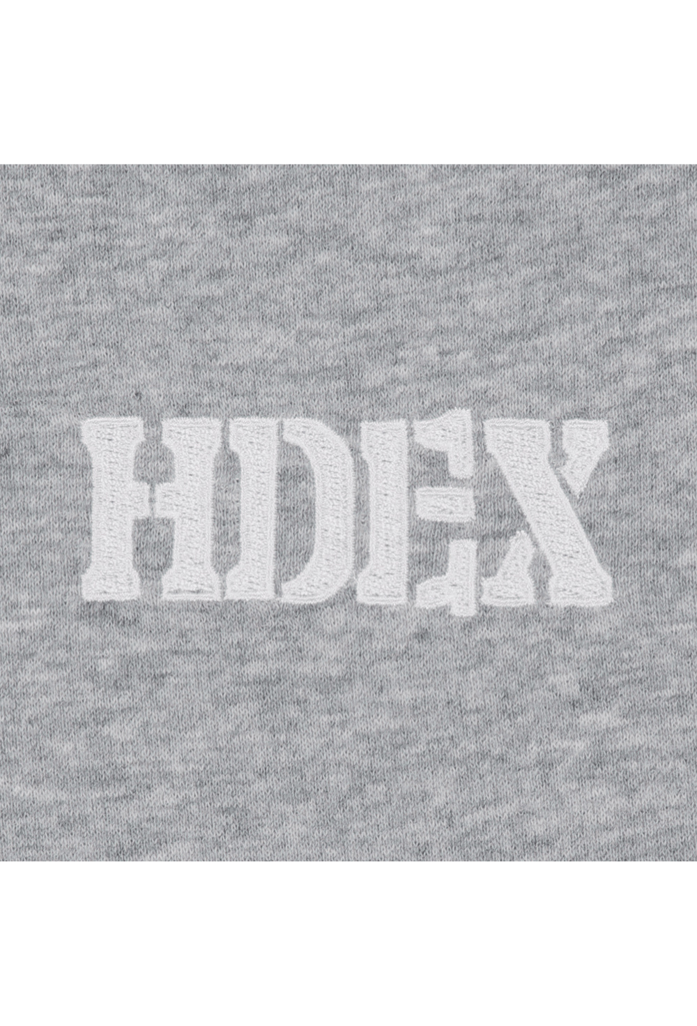 HDEX Baju Korea Olahraga Core Reverse Giant Fit Hoodie Zip-Up Melange Gray Pria Fitness