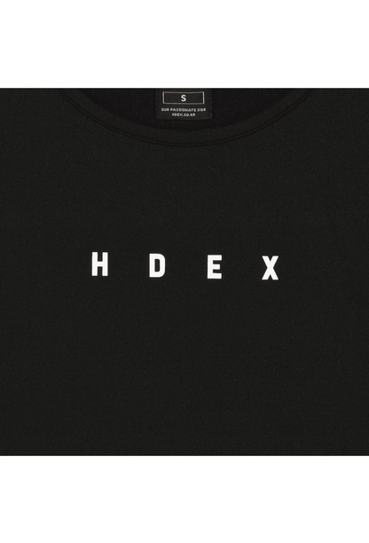 HDEX Baju Korea Olahraga Active Maund Slim Fit Short Sleeve Black Wanita Fitness