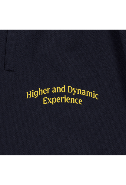 HDEX Celana Korea Olahraga Crown Giant Fit Mesh Wide Pants Navy Pria Fitness