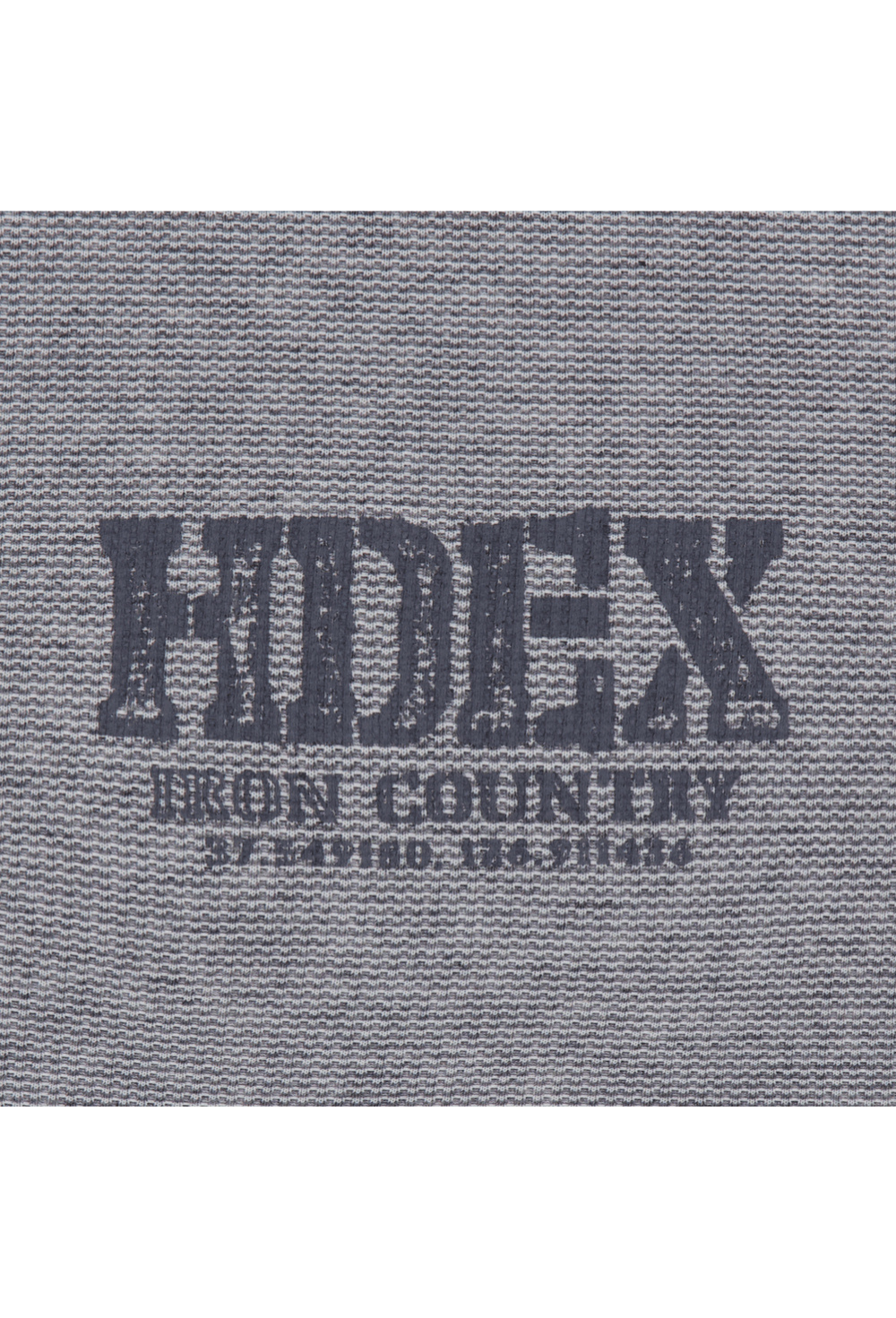 HDEX Baju Korea Olaharaga Core Waffle Giant Fit Long Sleeve Melange Gray Pria Fitness