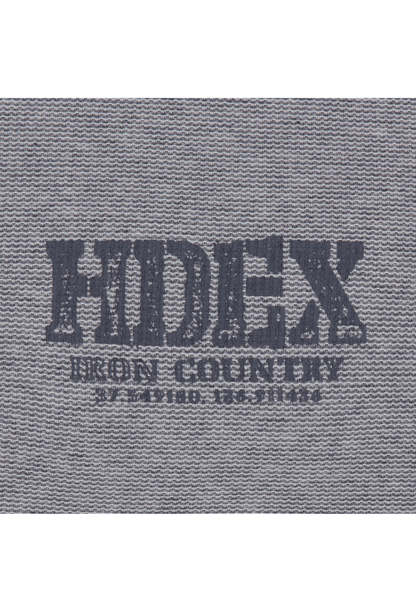 HDEX Baju Korea Olaharaga Core Waffle Giant Fit Long Sleeve Melange Gray Pria Fitness