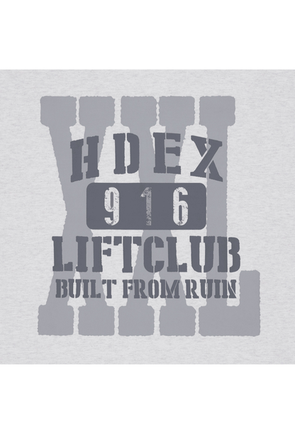 HDEX Baju Korea Olahraga Lift Cap Damage Sleeveless Melange White Pria Fitness