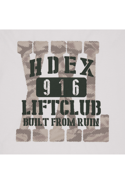 HDEX Baju Korea Olahraga Lift Cap Damage Sleeveless White Pria Fitness