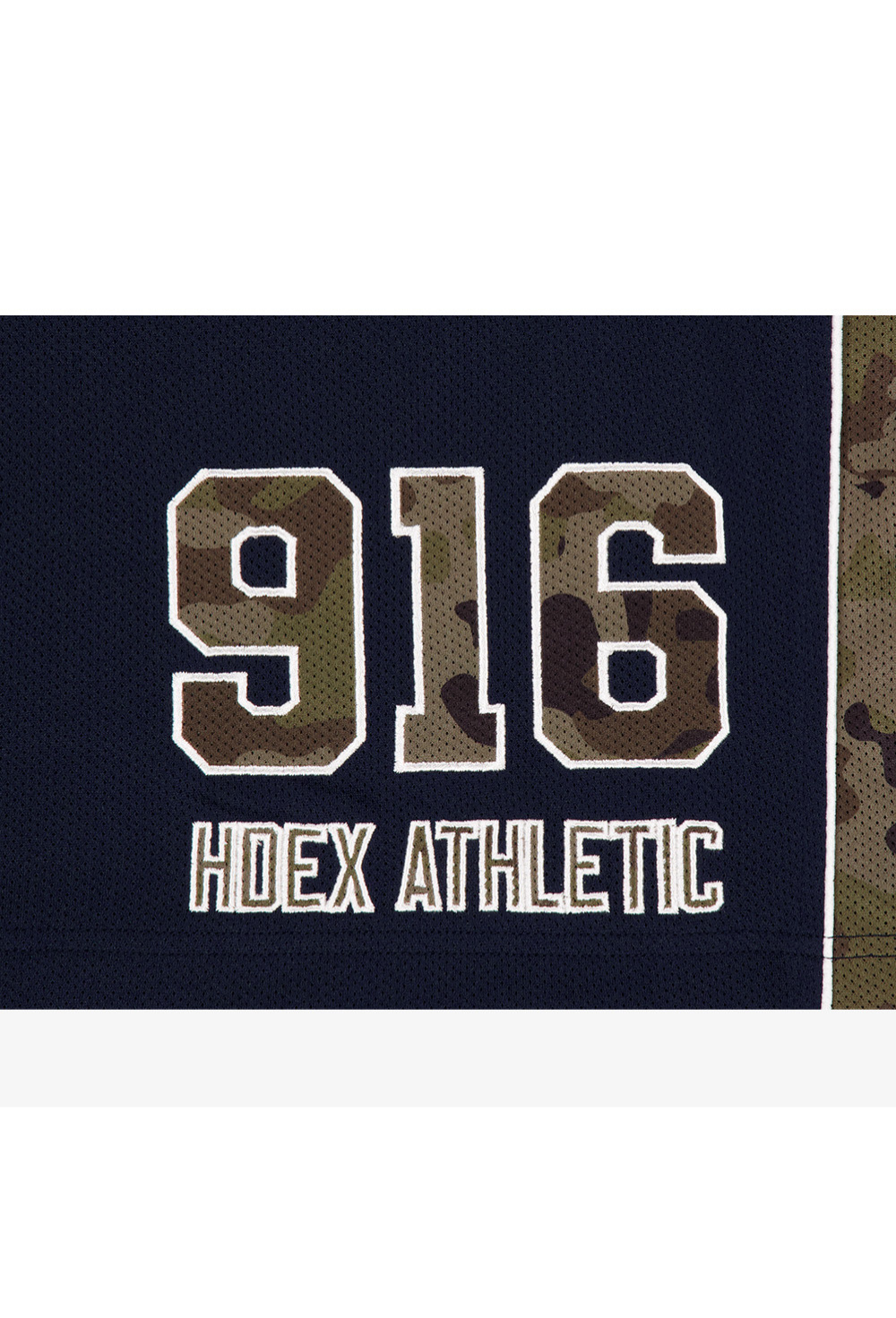 HDEX Celana Korea Olahraga Camo Block Mesh Bermuda Shorts Navy Pria Fitness