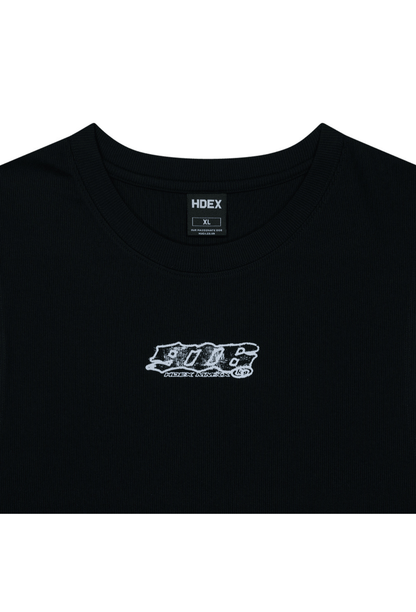 HDEX Baju Korea Olahraga Clear 916 Back Logo Sleeveless Black Pria Fitness