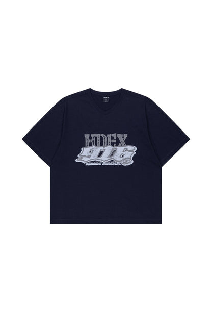 HDEX Baju Korea Olahraga Core Combi Sorona Mesh Short Sleeve Navy