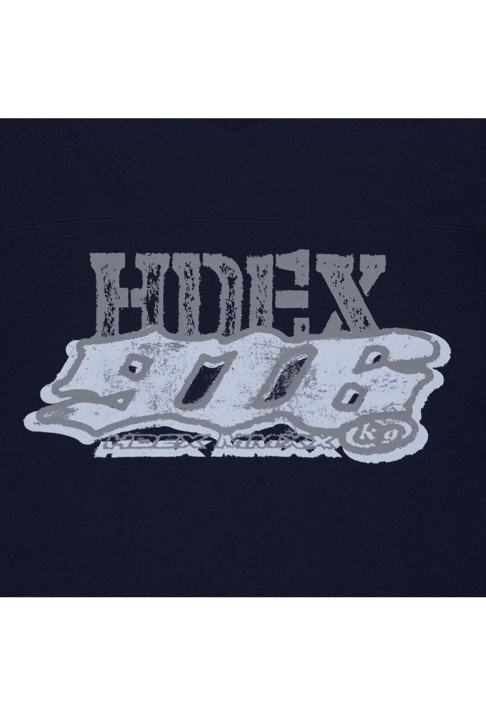 HDEX Baju Korea Olahraga Core Combi Sorona Mesh Short Sleeve Navy