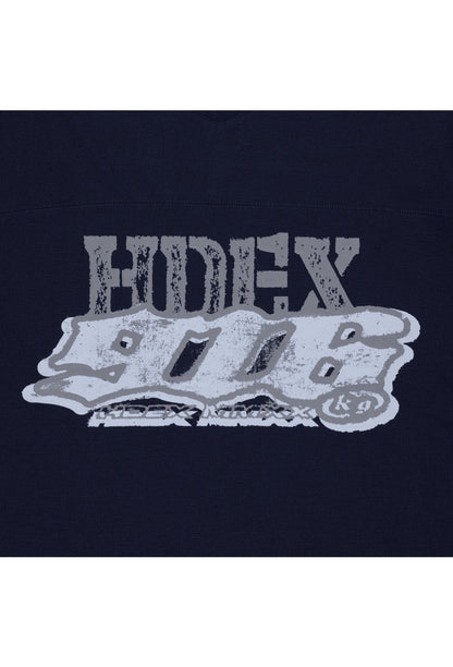 HDEX Baju Korea Olahraga Core Combi Sorona Mesh Short Sleeve Navy