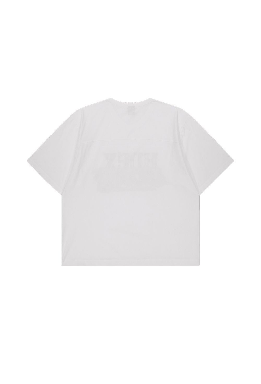 HDEX Baju Korea Olahraga Core Combi Sorona Mesh Short Sleeve White