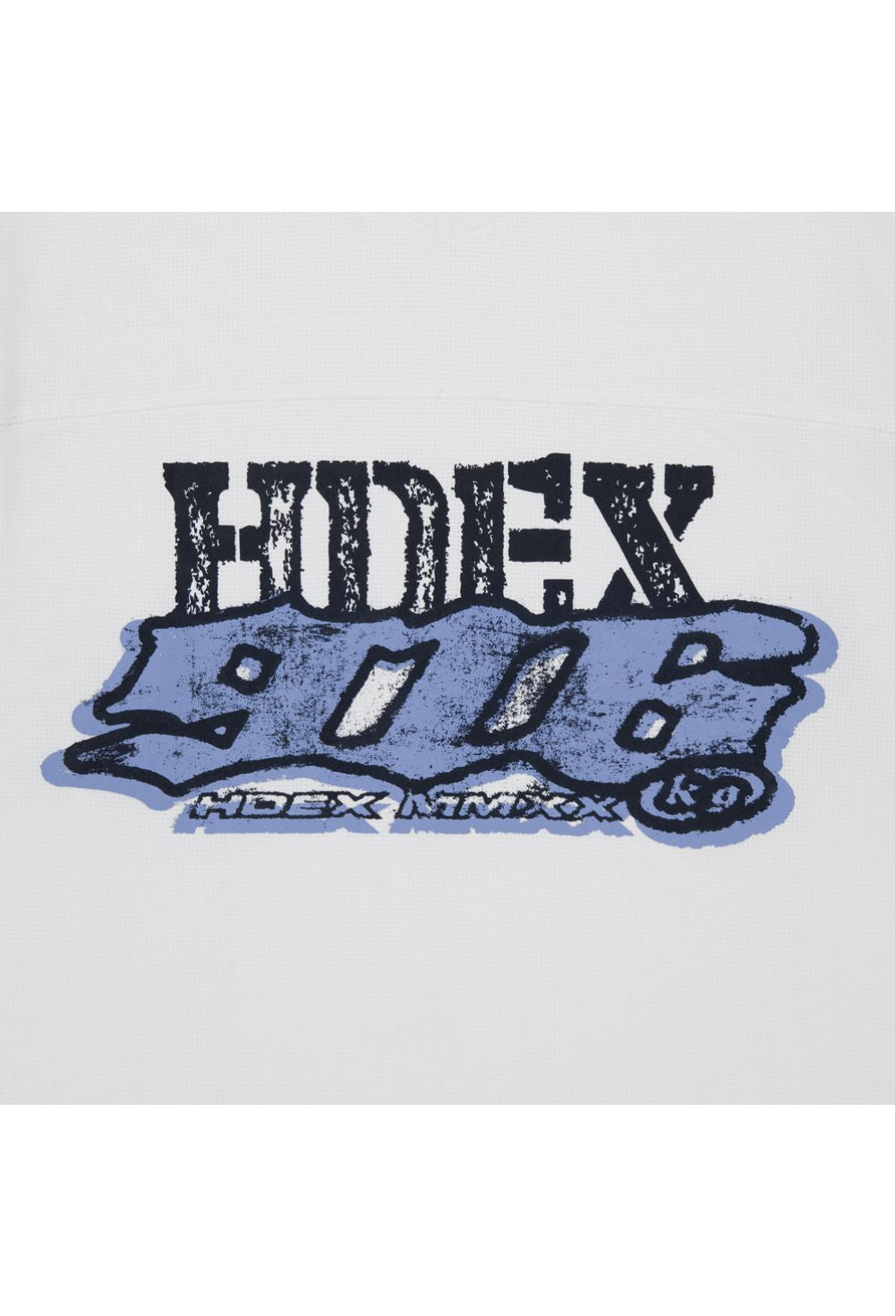 HDEX Baju Korea Olahraga Core Combi Sorona Mesh Short Sleeve White