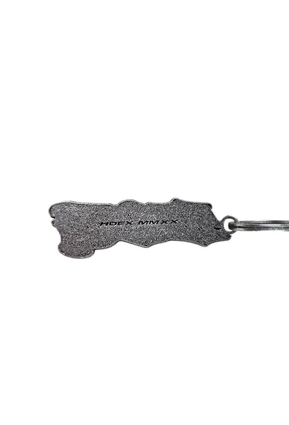 HDEX 916 Metal Keyring Silver