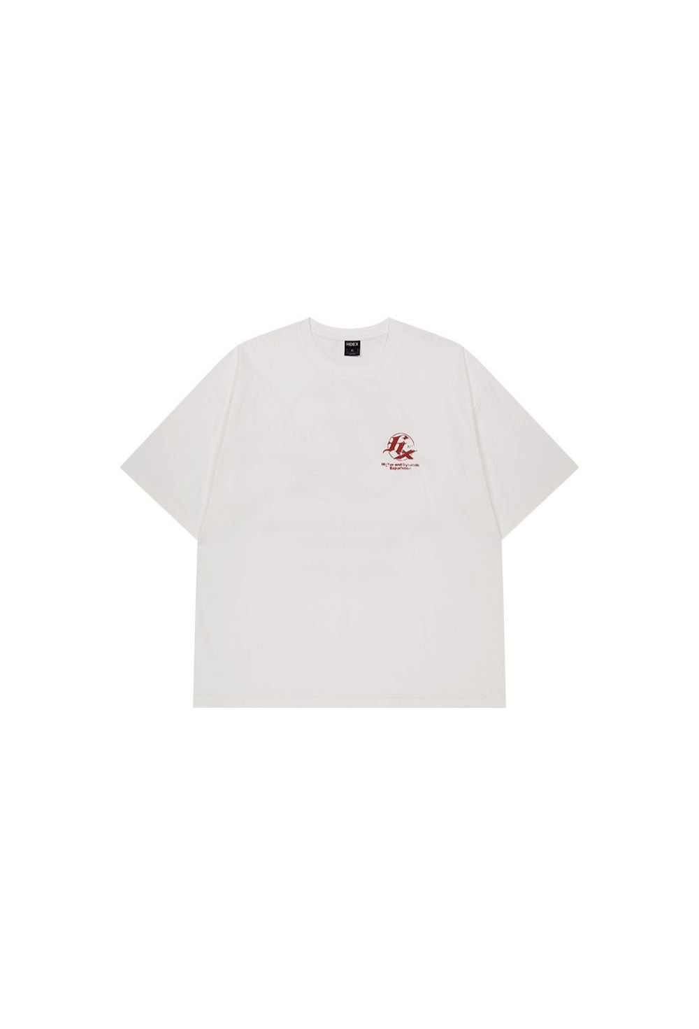 HDEX Baju Korea Olahraga HX Back Logo Short Sleeve White Pria Fitness