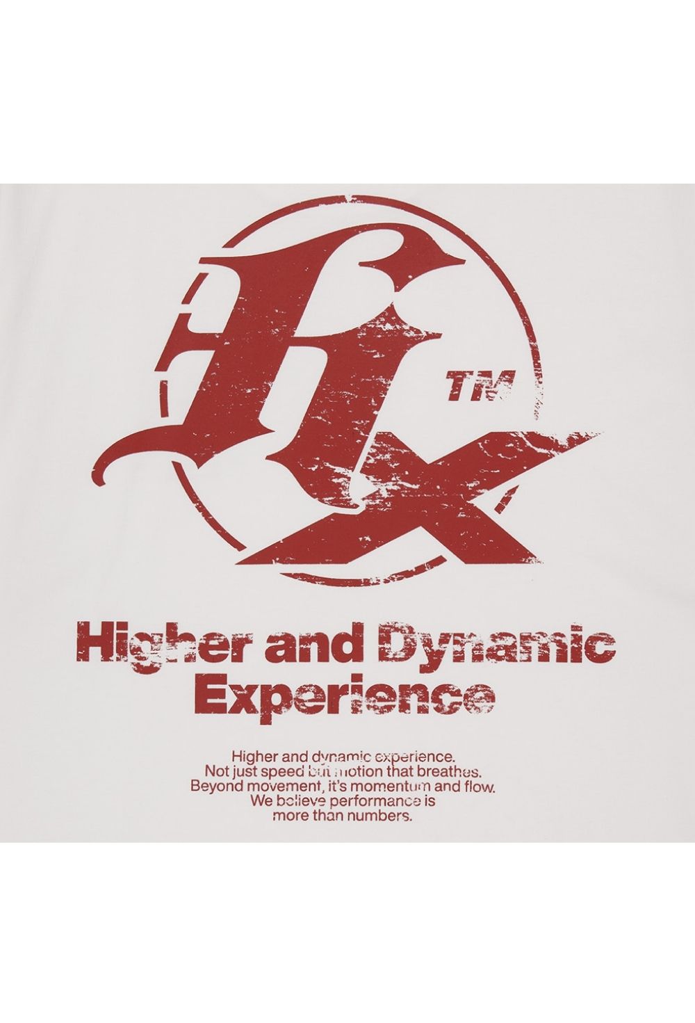 HDEX Baju Korea Olahraga HX Back Logo Short Sleeve White Pria Fitness