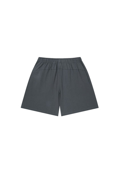 HDEX Celana Korea Olahraga Crack Printed Shorts Charcoal Pria Fitness