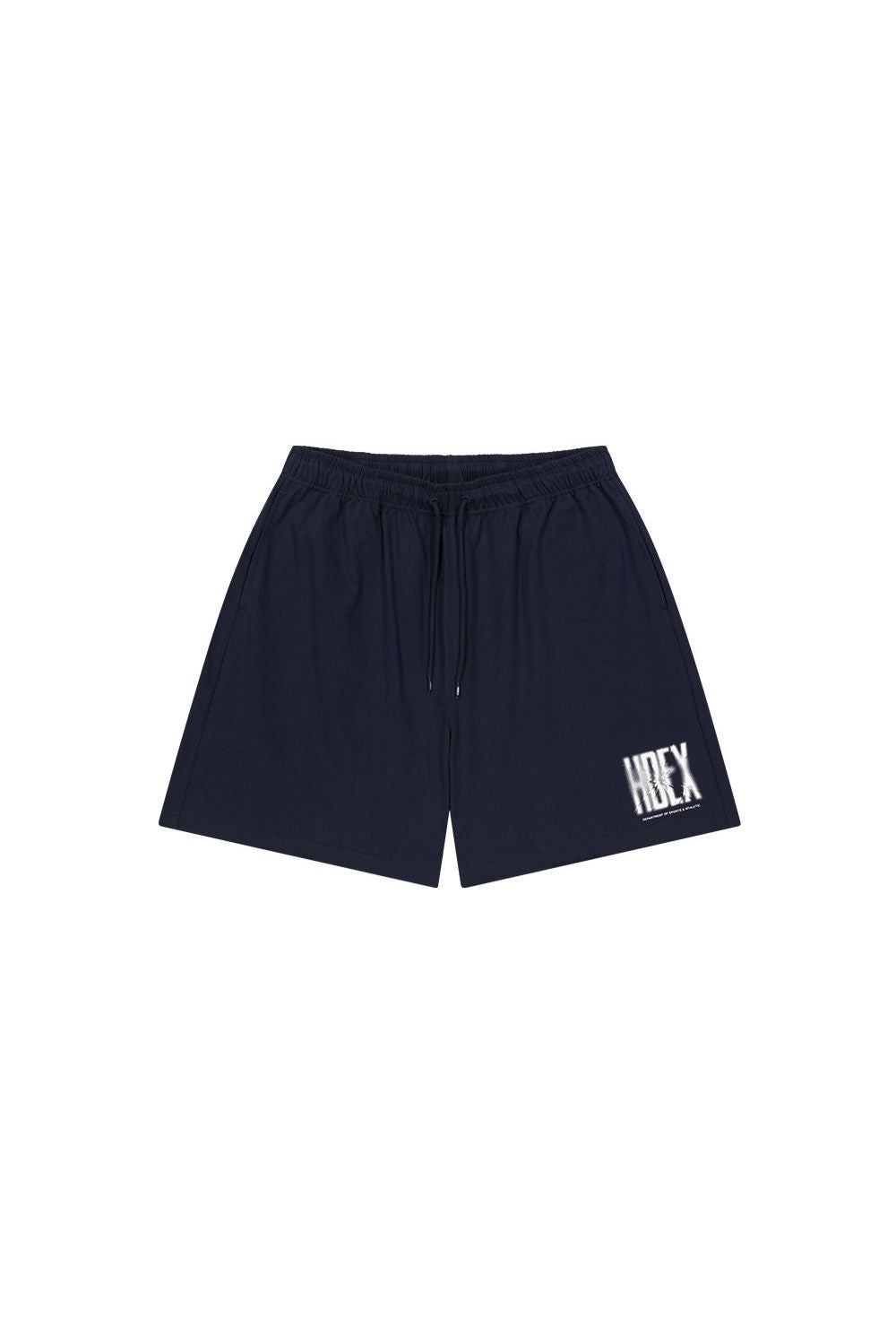 HDEX Celana Korea Olahraga Crack Printed Shorts Navy Pria Fitness