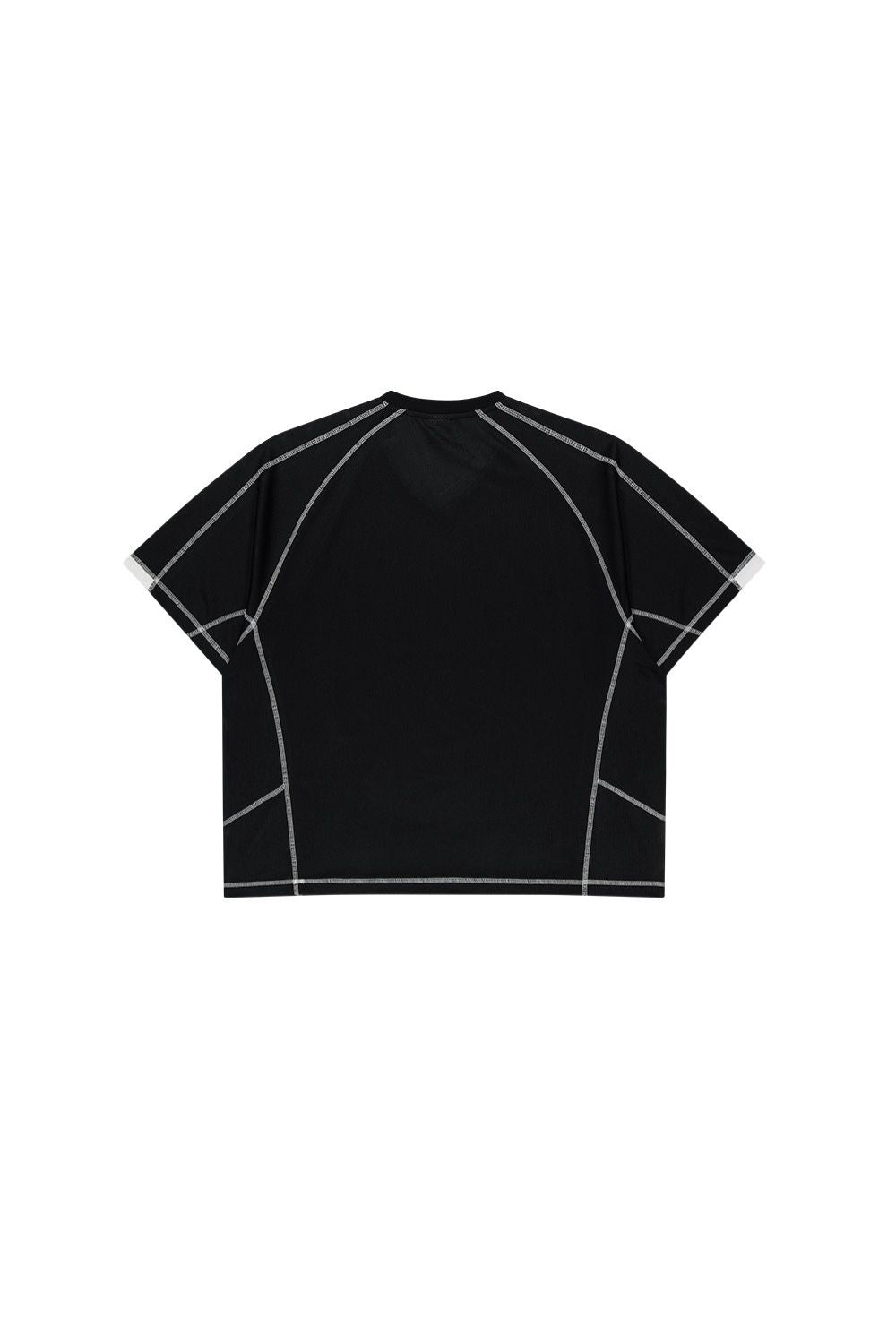 HDEX Baju Korea Olahraga 916 Giant Fit Mesh Short Sleeve Black Pria Fitness