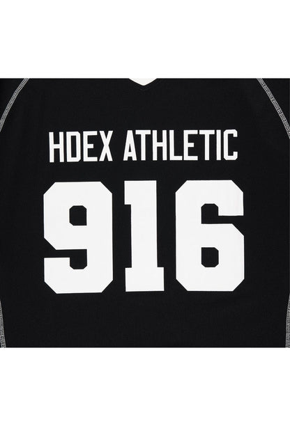 HDEX Baju Korea Olahraga 916 Giant Fit Mesh Short Sleeve Black Pria Fitness