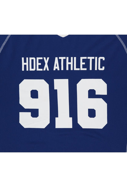 HDEX Baju Korea Olahraga 916 Giant Fit Mesh Short Sleeve Blue Pria Fitness