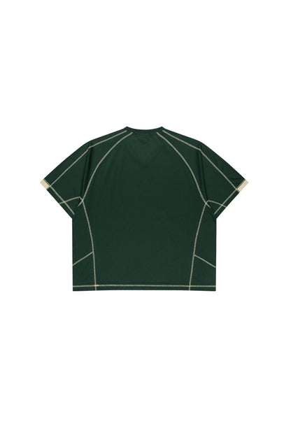 HDEX Baju Korea Olahraga 916 Giant Fit Mesh Short Sleeve Green Pria Fitness