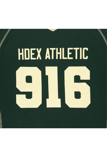 HDEX Baju Korea Olahraga 916 Giant Fit Mesh Short Sleeve Green Pria Fitness