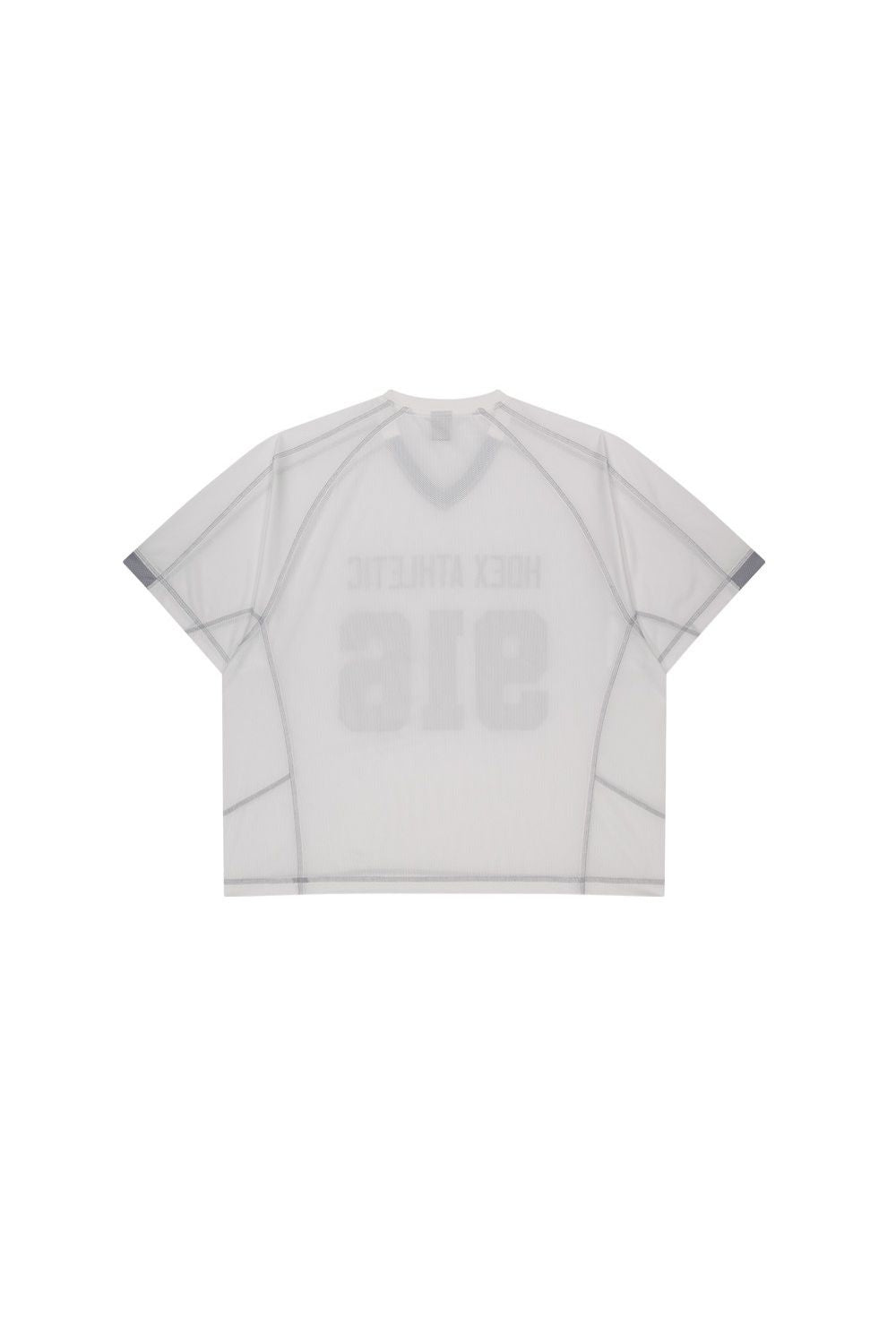 HDEX Baju Korea Olahraga 916 Giant Fit Mesh Short Sleeve White Pria Fitness