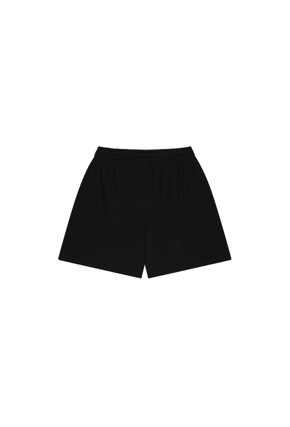 HDEX Celana Korea Olahraga 916 Solid Mesh Shorts Black Pria Fitness