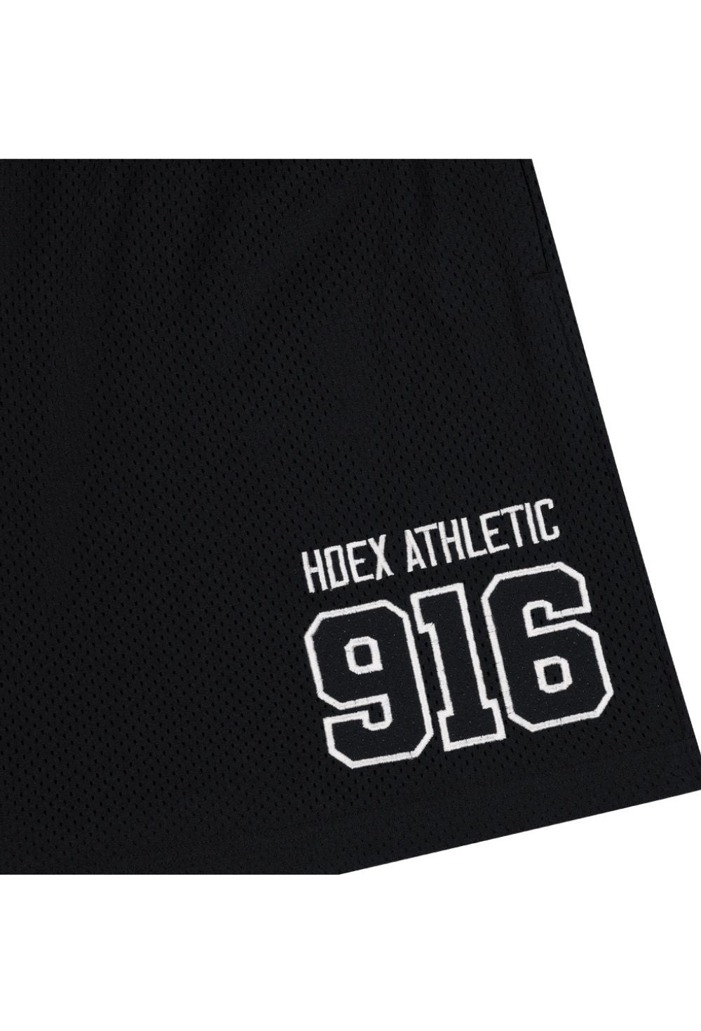 HDEX Celana Korea Olahraga 916 Solid Mesh Shorts Black Pria Fitness