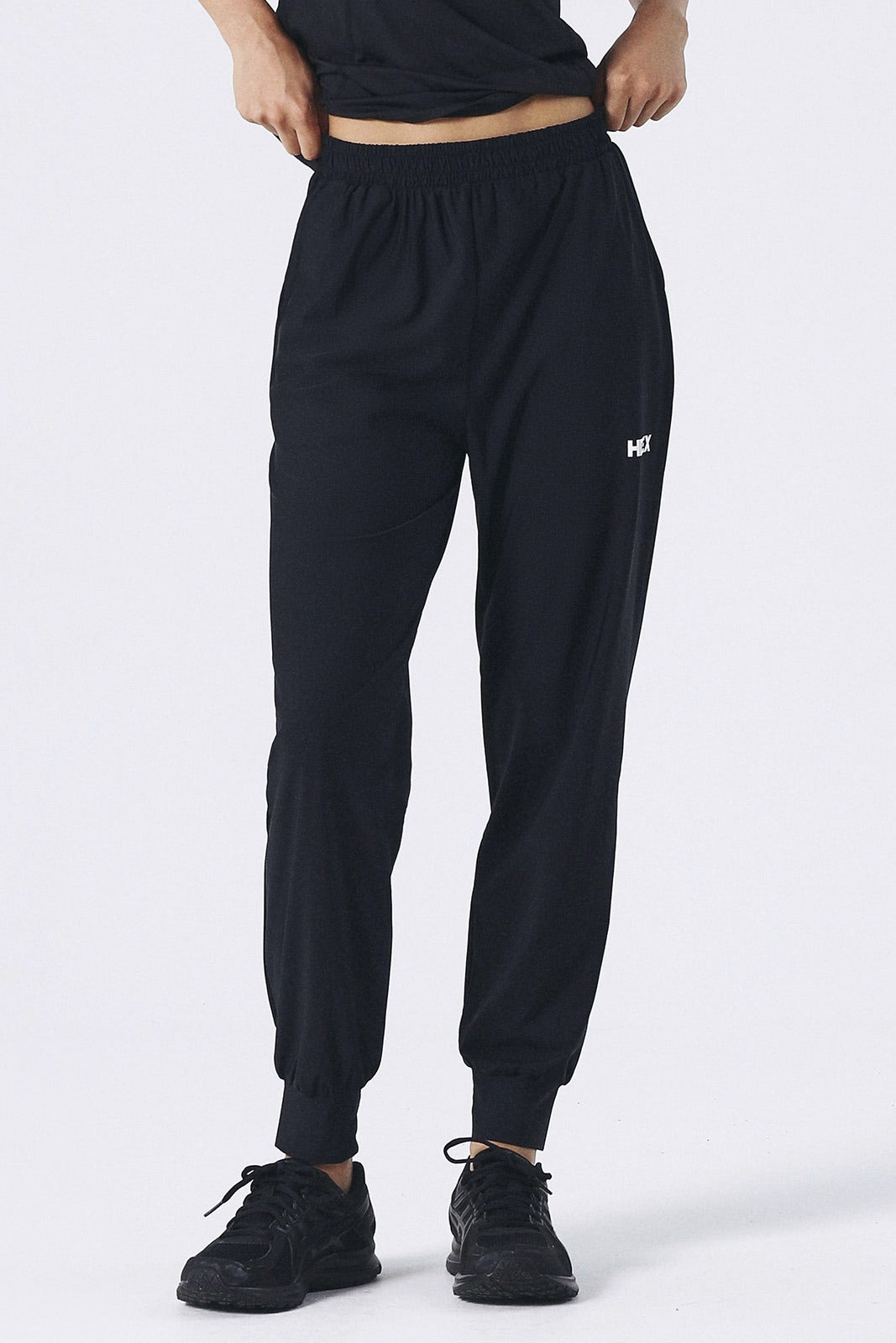 HDEX Womens Light Symbol Jogger Pants Black