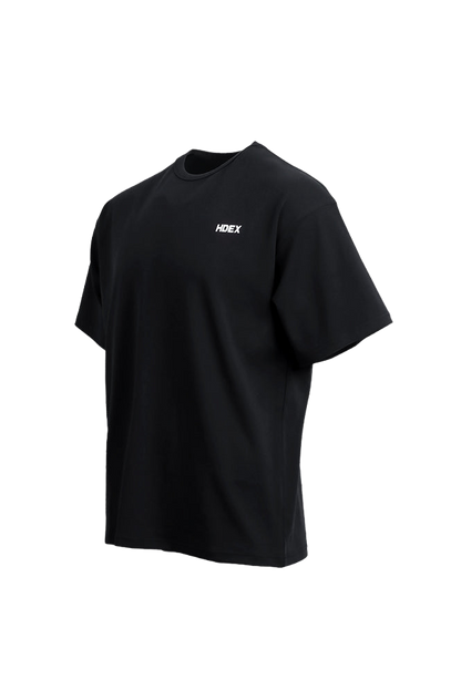 HDEX Main Back Logo Over Fit Sleeve T-Shirt Black