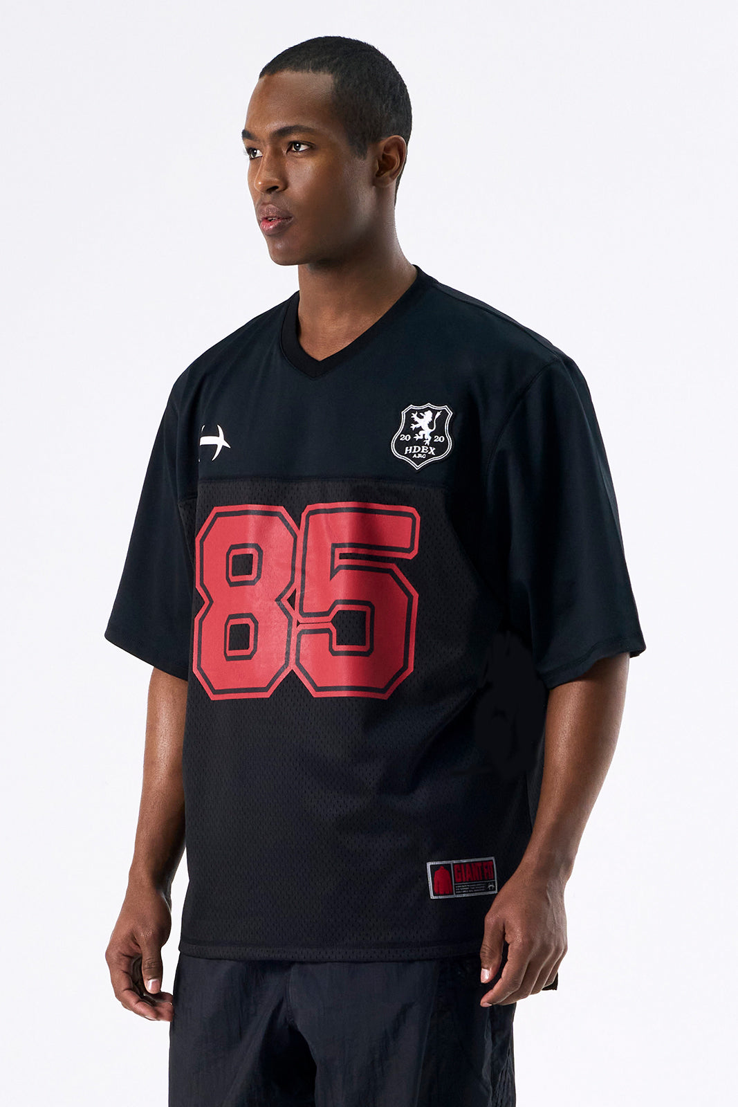 HDEX Rugby Jersey Mesh Short Sleeve Black