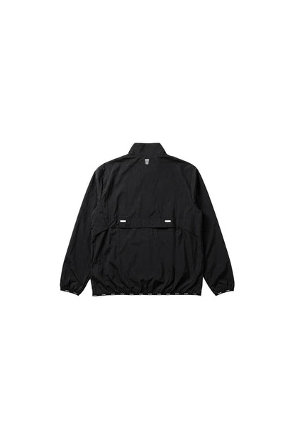 HDEX Baju Korea Olahraga Assist Lightweight Packable Half Zip-Up Black Pria Fitness