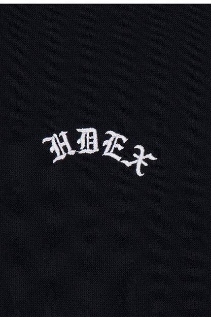 HDEX Baju Korea Olahraga Womens Contrast Stitch Hoodie Zip-Up Black Jaket Wanita Fitness