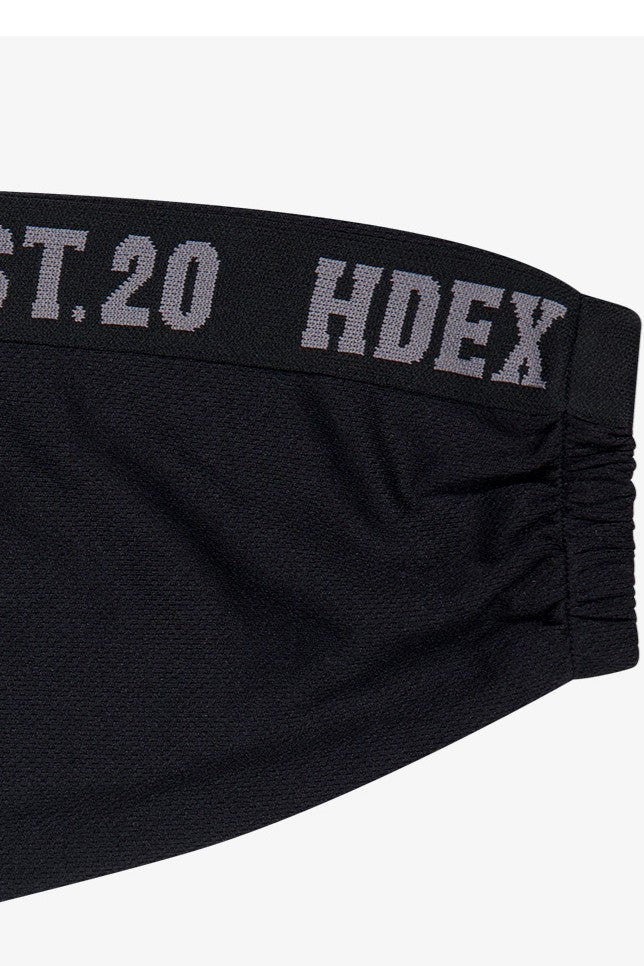 HDEX Baju Korea Olahraga Tape Mesh Track Jacket Black Jaket Pria fitness