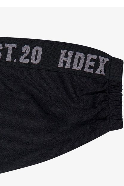 HDEX Baju Korea Olahraga Tape Mesh Track Jacket Black Jaket Pria fitness