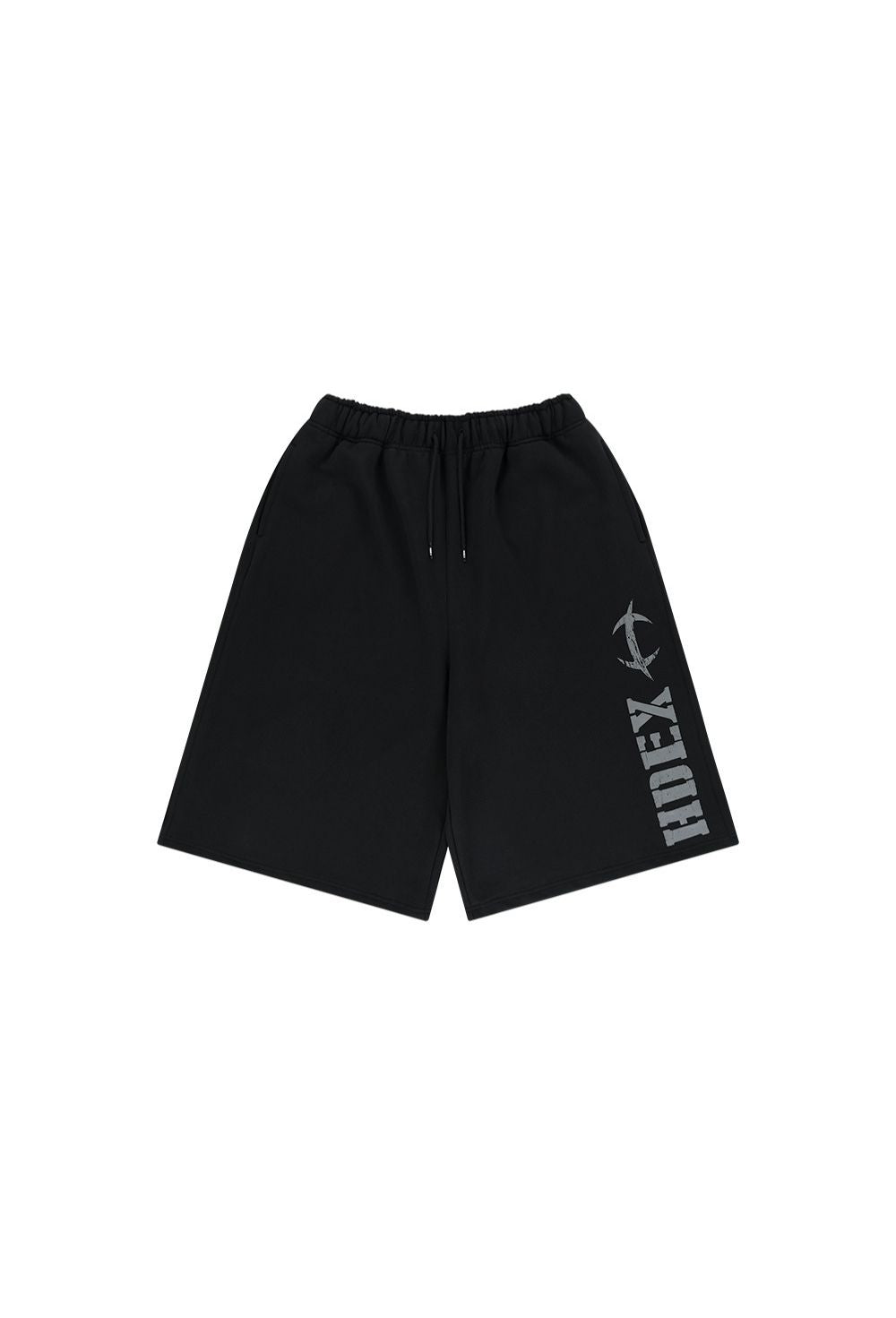 HDEX Celana Korea Olahraga Break Main Logo Bermuda Shorts Black Pria Fitness