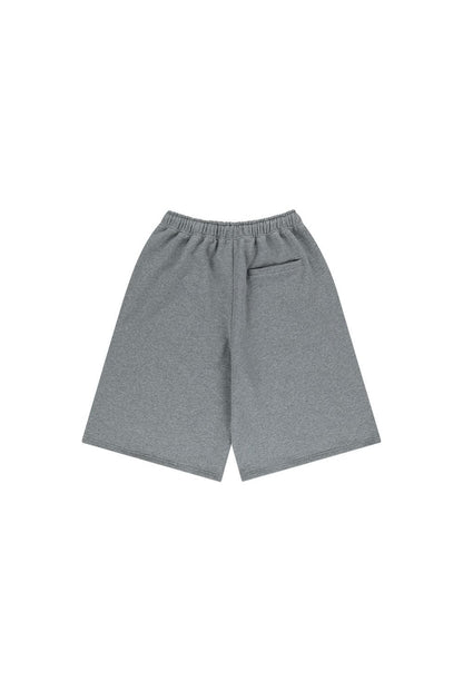 HDEX Celana Korea Olahraga Break Main Logo Bermuda Shorts Melange Gray Pria Fitness