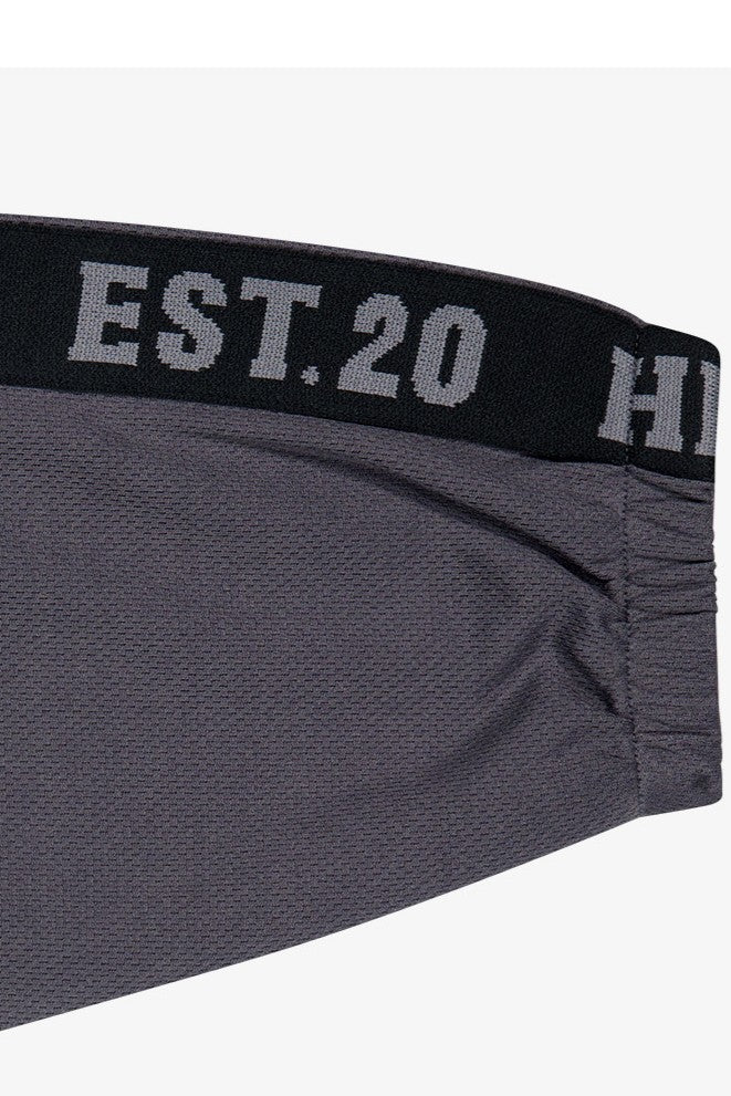 HDEX Baju Korea Olahraga Tape Mesh Track Jacket Charcoal Jaket Pria fitness