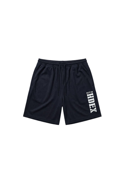 HDEX Celana Korea Olahraga Classic Pintuck Mesh Shorts Navy Pria Fitness
