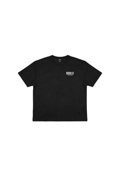 HDEX Baju Korea Olahraga Core Sorona Mesh Short Sleeve Black Pria Fitness