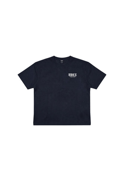 HDEX Baju Korea Olahraga Core Sorona Mesh Short Sleeve Navy Pria Fitness