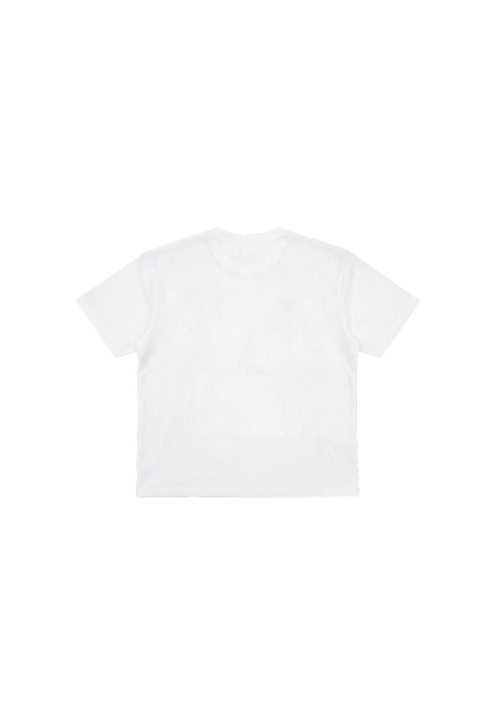 HDEX Baju Korea Olahraga Core Sorona Mesh Short Sleeve White Pria Fitness