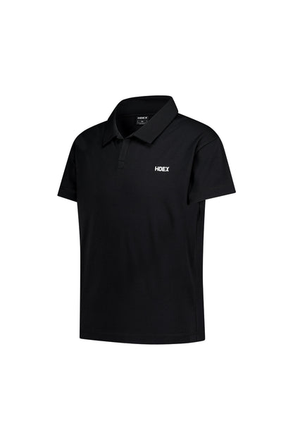 HDEX Baju Korea Olahraga EZ Muscle Fit Pique Short Sleeve Black Pria Fitness