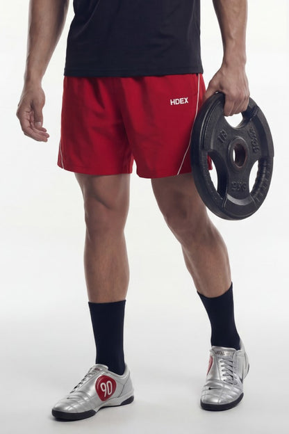 HDEX Celana Korea Olahraga EZ Airly Piping Shorts Red Pria Fitness