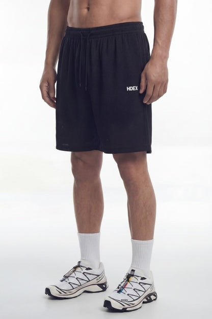 HDEX EZ Celana Korea Olahraga Dry Mesh Shorts Black Pria Fitness