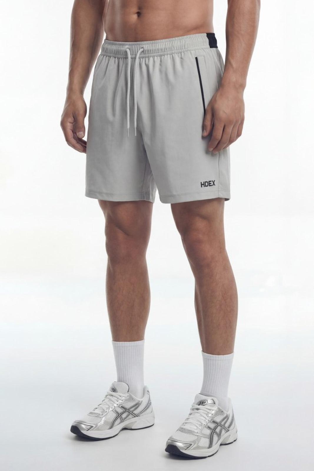 HDEX Celana Korea Olahraga Active Motion Shorts Gray Pria Fitness