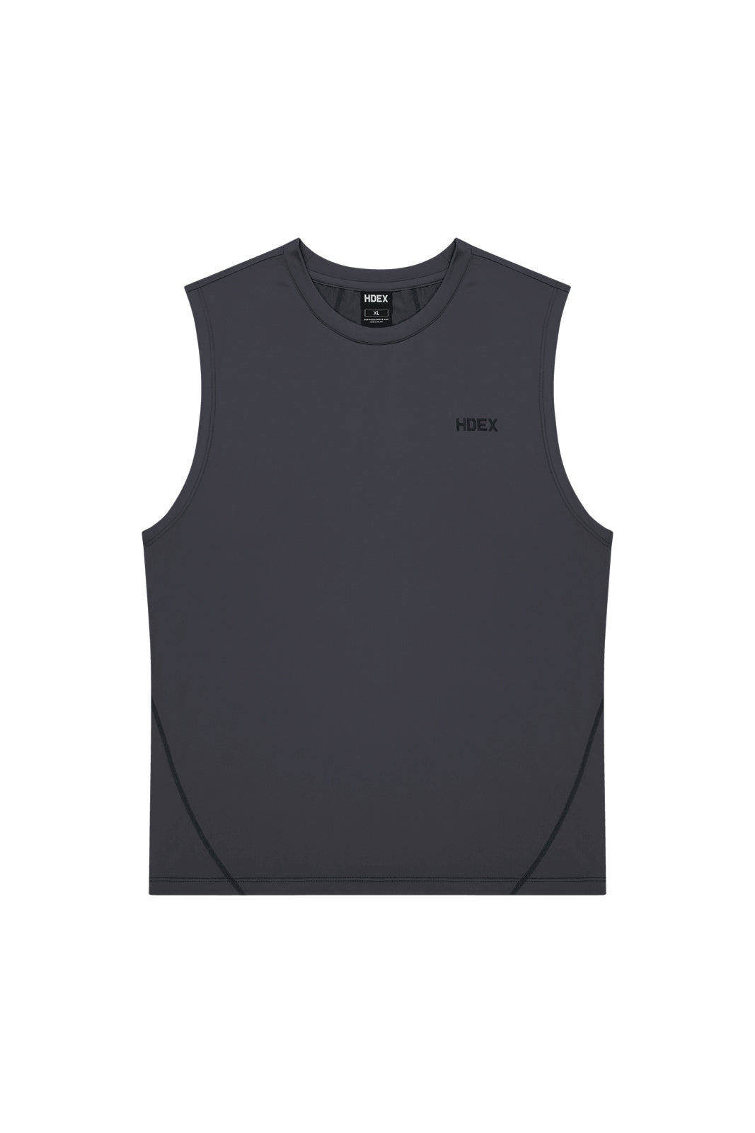 HDEX Baju Korea Olahraga Active Matches Regular Fit Sleeveless Charcoal Pria Fitness