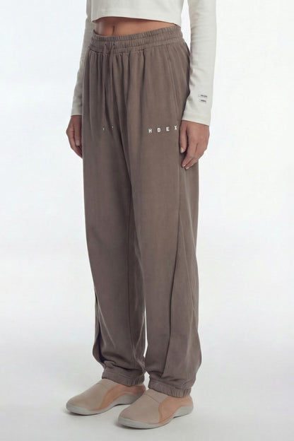 HDEX Celana Korea Olahraga Mild Daily Jogger Pants Taupe Wanita Fitness