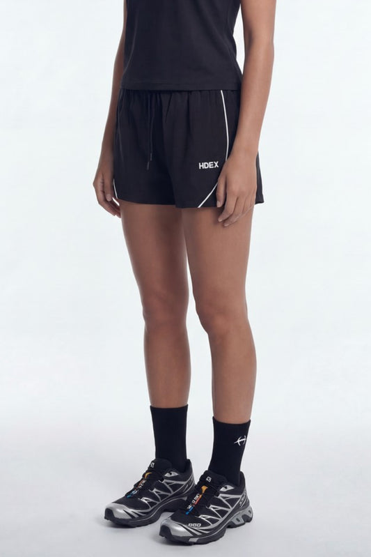 HDEX Celana Korea Olahraga EZ Airly Piping Shorts W Black Wanita Fitness